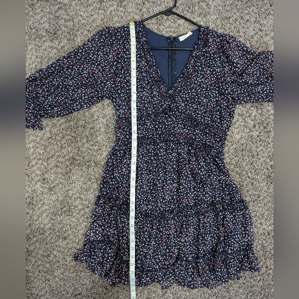 Chrysanthemum Floral Ruffle Mini Dress  - Picture 6 of 6
